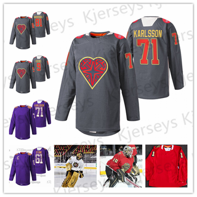 

7 Alex PIETRANGELO Hockey JERSEY 61 Mark Stone 71 William Karlsson 67 Max Pacioretty Robin Lehner Smith first responders Nights hispanic heritage jerseys, 2022 donorawareness jersey men s-3xl