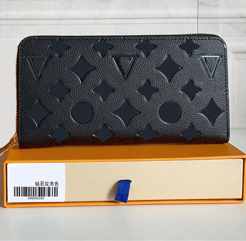 

2022 FASHION MEN WOMEN Luxurys Designers Wallet Bags Zipper ZIPPY 60017 M60930 Card Holders Coin Purse Key Wallets Leather Handbag Shoulder Bag, Box