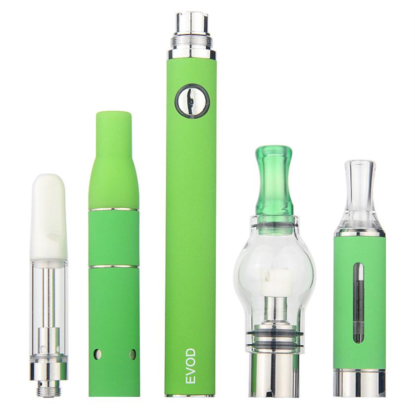 

MOQ 1Pcs 4 in 1 Starter Kits 510 Vape Battery EVOD Dab Pens Dry Herb Vaporizer Wax Oil Vapes CE3 Glass Ceramic Cartridges250k, Multi