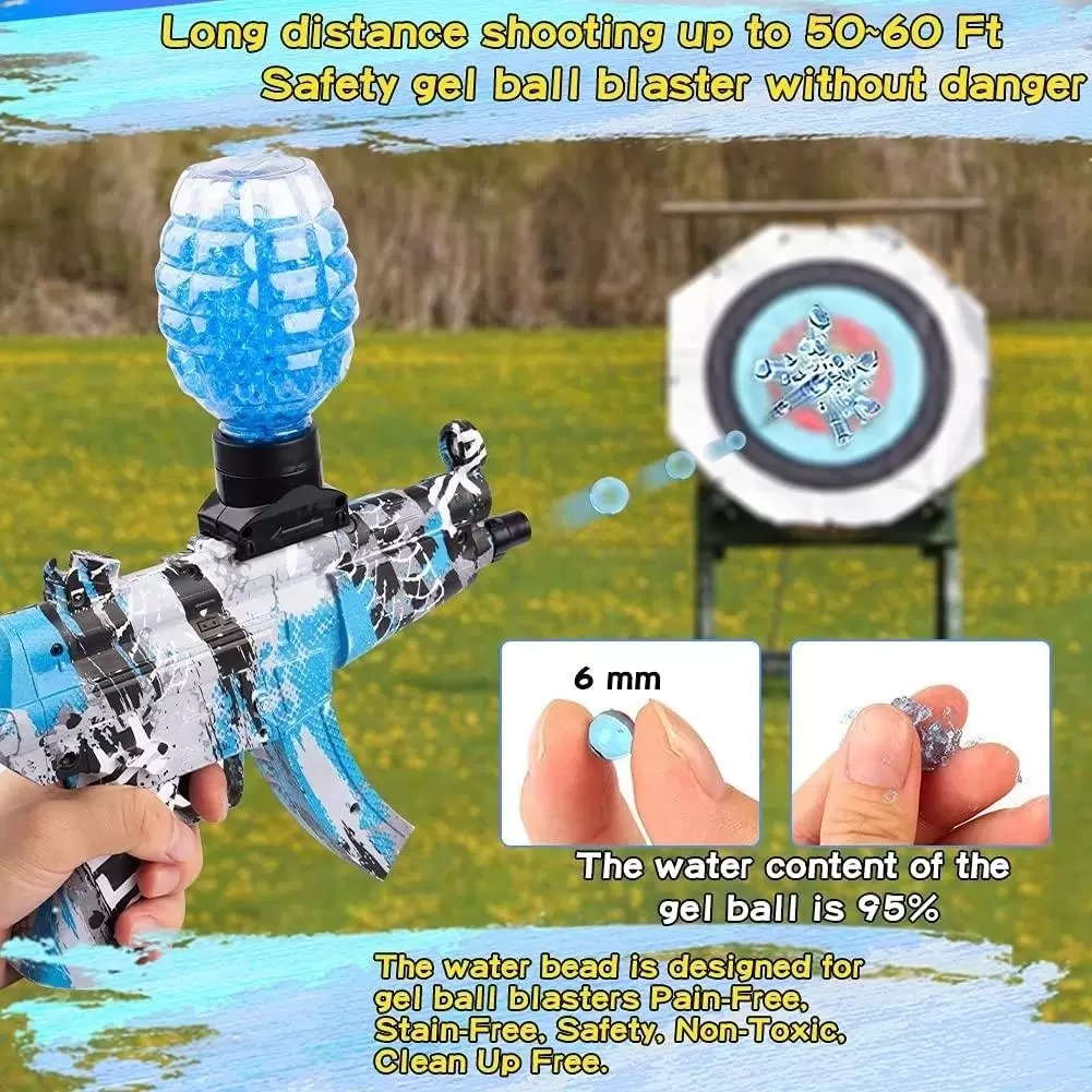 

MP5 Electric GUN TOY Gel Water Ball With 5000PCS ShootingToy Gun Blaster Pistol CS Fighting Outdoor Game for Children Adult Red