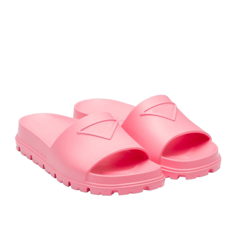 

Summer Streetwear Slip On Sandals Shoes Embossed Triangle Rubber Women Men Slides Flats Couple Men's Beach Slippers Comfort Walking EU35-45, Black