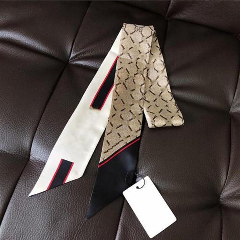 

Famous brand designer BAG scarf 2COLORS women's silk scraves 100% Top grade silk headband Can For Handbags size 120 8 cm 291C