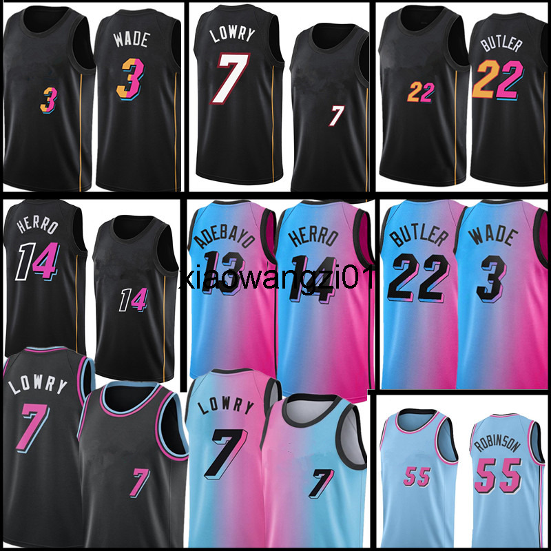 

Kyle 7 Lowry Jersey Jimmy 22 Butler Tyler 14 Herro Basketball Jerseys Dwyane 3 Wade Duncan 55 Robinson Bam 13 Ado Jersey 2022 S-XXL
