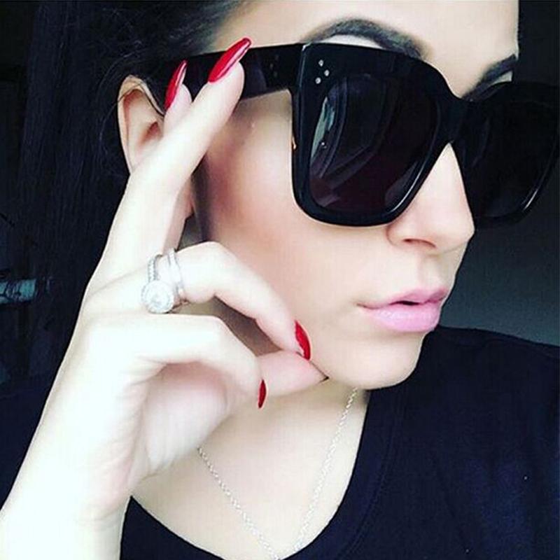 

Sunglasses Max Glasiz Fashion Women Square Sun Glasses Female Mirror Lense Summer Style Vintage Black Big Frame Eyewear UV400
