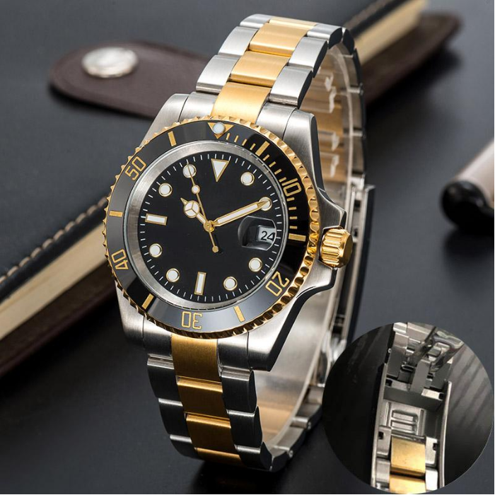 

Watches Master Men's sports Mechanical automatic chain Stainless Steel case rubber strap Sapphire glass folding buckl gold shell2021