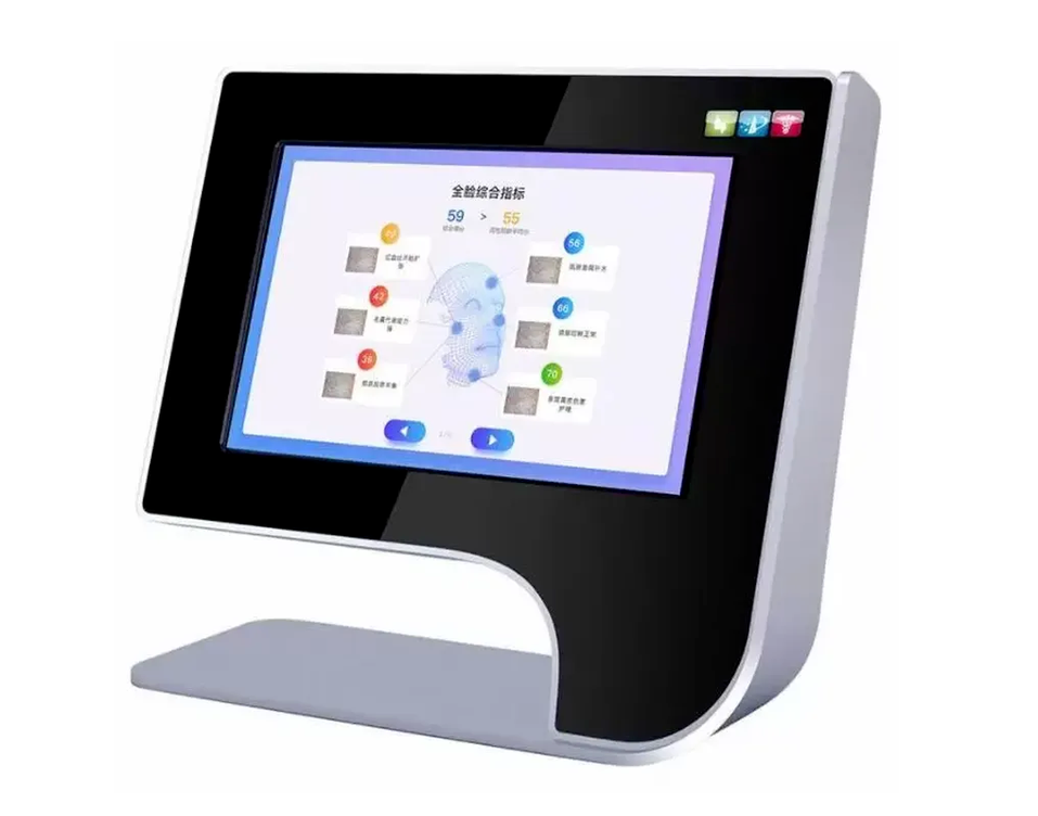 

2022 Professional Portable Uv Rgb Pl Light Magic Mirror Digital High Resolution 3D Facial Skin Analyzer Scanner Acne Removal