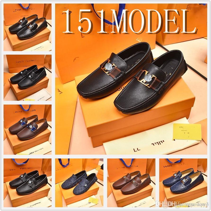 MM Designer Locage de luxe Men 2022 NOUVEAU MOCASINS DE CUIR UPTUR BRIGHT