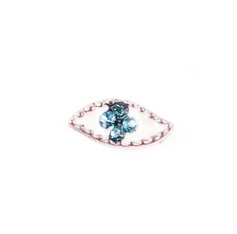 

20PC/lot eye with blue crystal Floating Locket Charm DIY Accessory Fit For Magnetic Glass Living Memory Locket Pendant