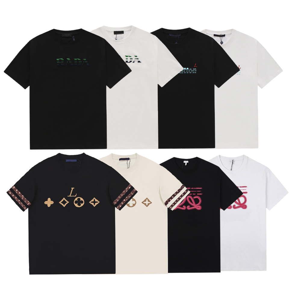 

New arrivals in 2022 High quality cotton round neck T Shirts men' Women T-shirt European and American fashion letters printed logo Summer casual couple short sleeves