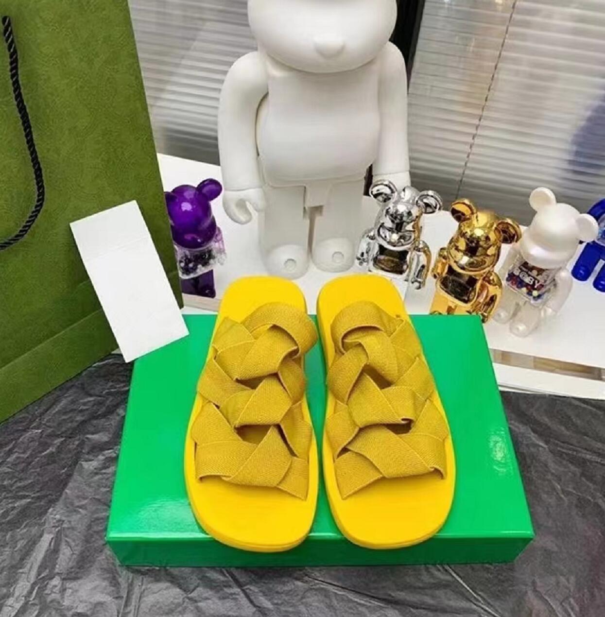

Lady Luxury Leisure Bandage weave Slipper Womens Top Quality sandbeach Sandals Flat Bottom Slippers Designer Flip Flops Fashion Outdoor Sandal, Not for individual sale