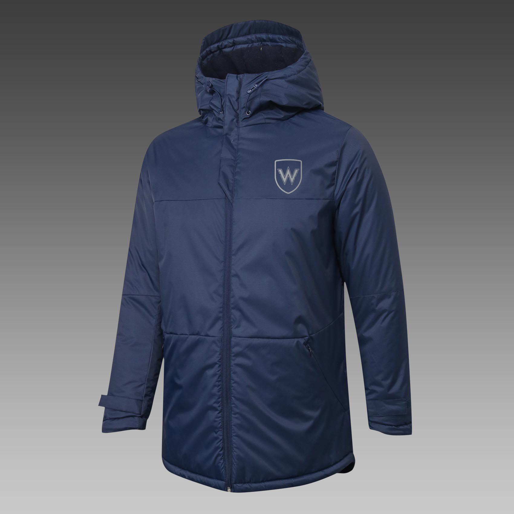 

Down Winter Jacket Fashion Coat Outerwear Puffer Soccer Parkas Team emblems customized, No 2