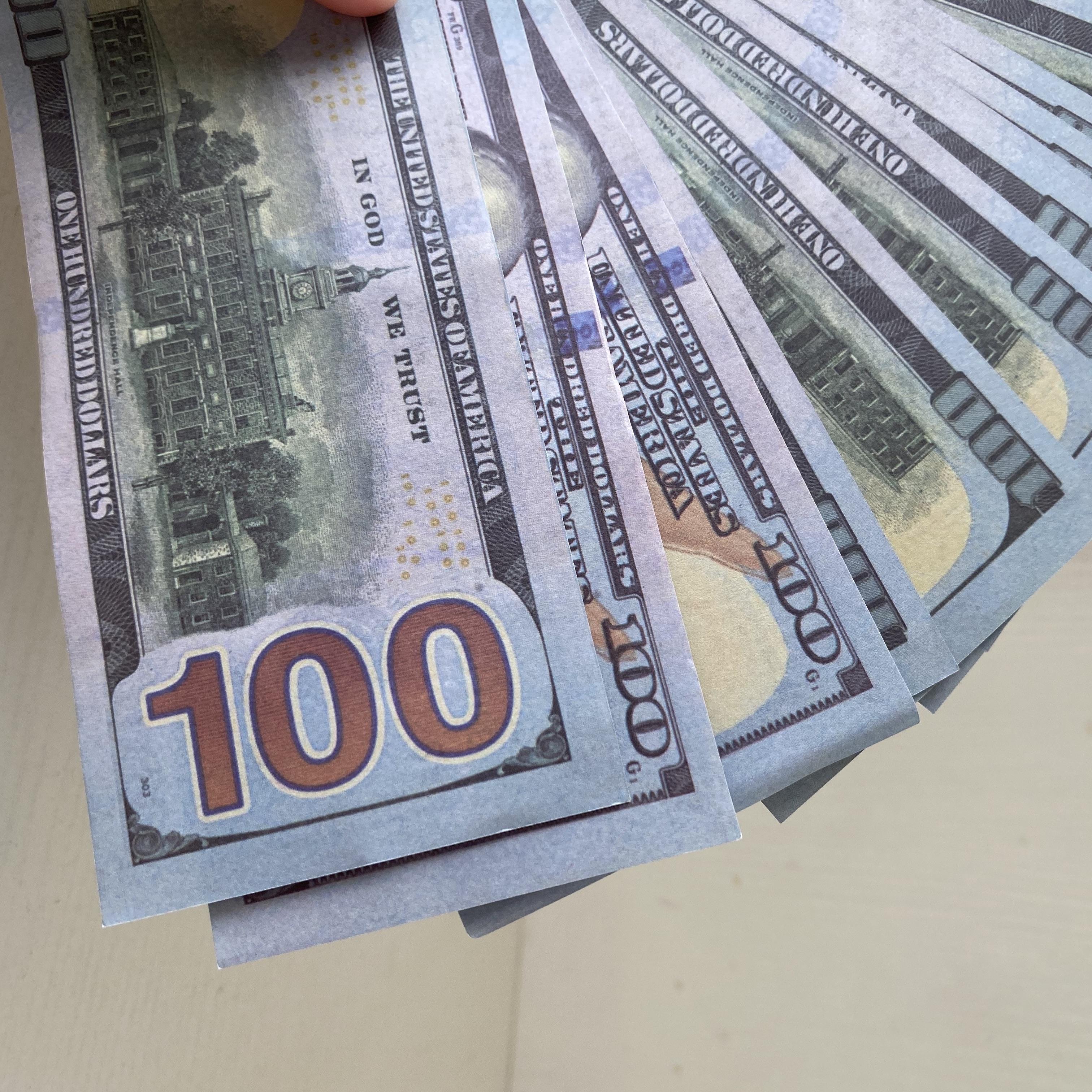 

01 Best Quality Dollar Children Banknote New 100 Toy Money Party Currency Fake Gift Movie Prop Jhnwk