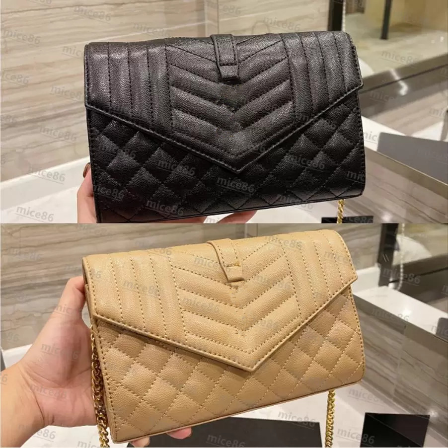 

High quality Women's men Crossbody famous Bags tote Nylon free ENVELOPE fashion leather gift Shoulder Bag Round Purse wallets Luxury Designer Handbags hobo Handbag, Black gold chain