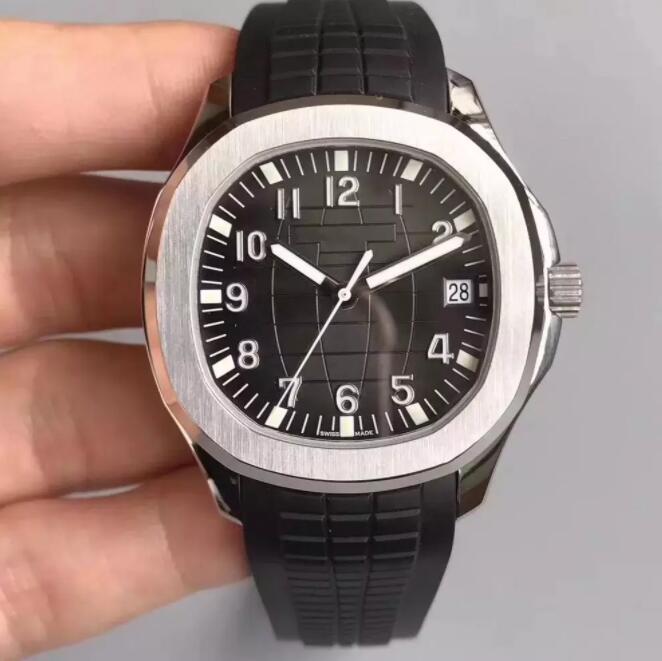 

10 colors brand watch 40mm Aquanaut Automatic 5167A 2813 Shanghai movement steel case comfortable rubber strap original clasp black PP, Water proof