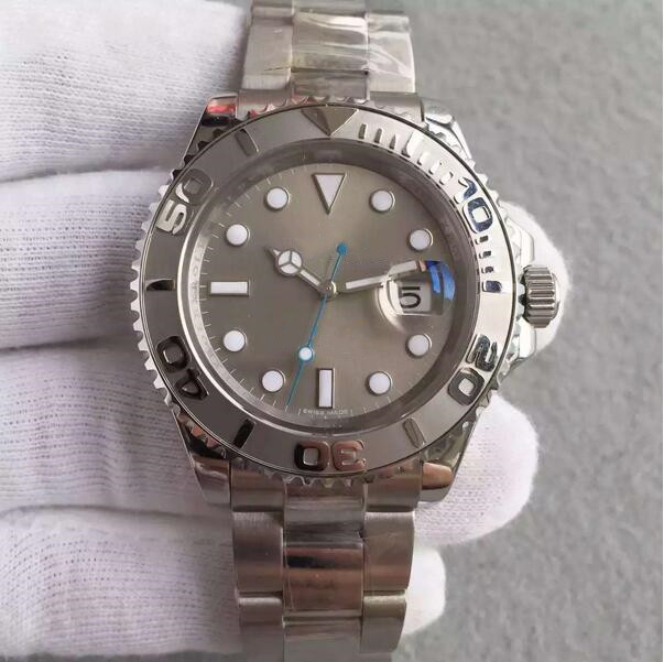 

KT Men Watches 116622 40mm Gray Dial Sapphire Mechanical Automatic Floding Clasp Silver Stainless Steel Bracelet Luxury Wristwatches Men's Watch
