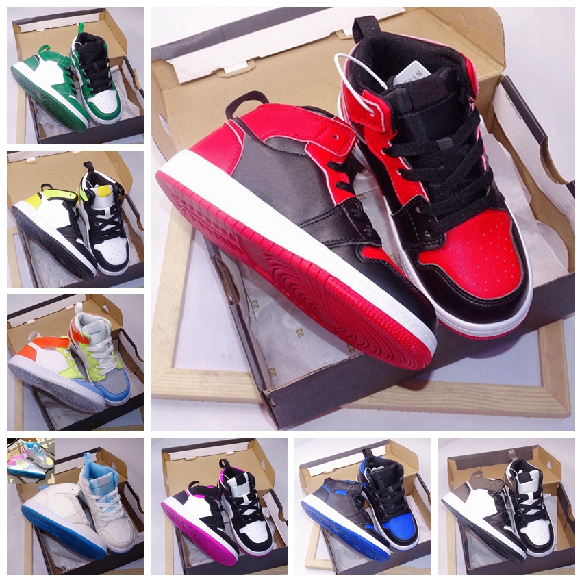 

2022 kids shoes Baby Little One I Girls Basketball Shoe Jumpman Infants Dark Mocha To My First Coach Volt Gold Hyper Mid 1S Toddler Easter Vibes Light Arctic Sneaker, Brown