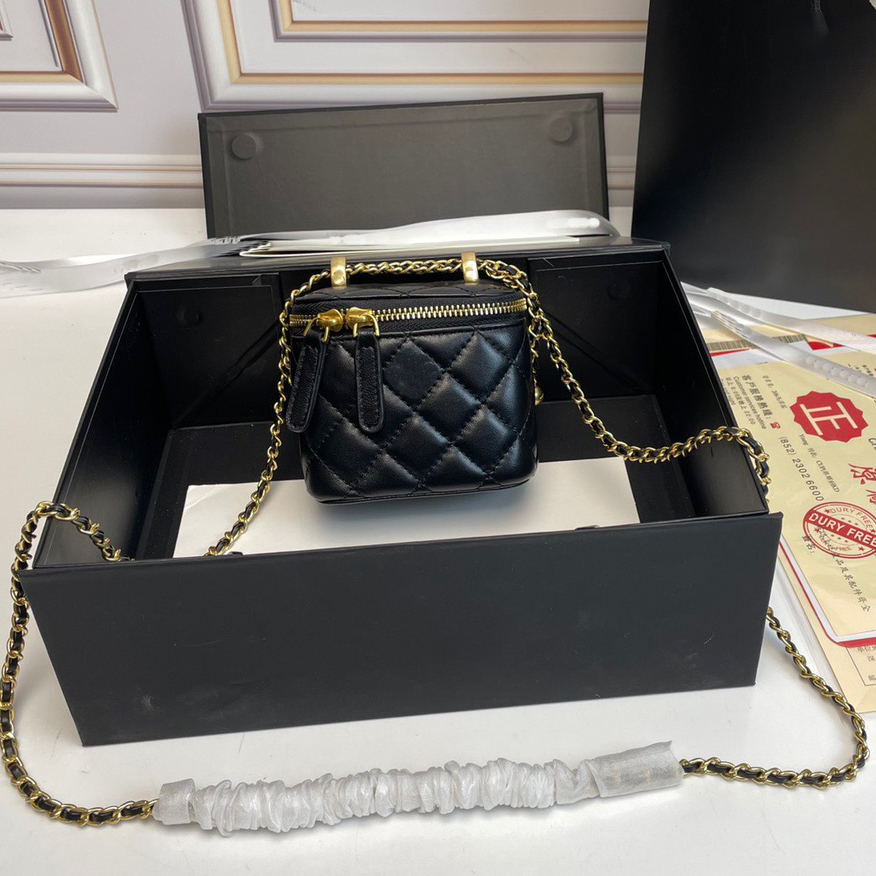

Fashion design 6-color small fragrant wind bag double golden ball box mouth red bags Mini Bag Crossbody lattice chain
