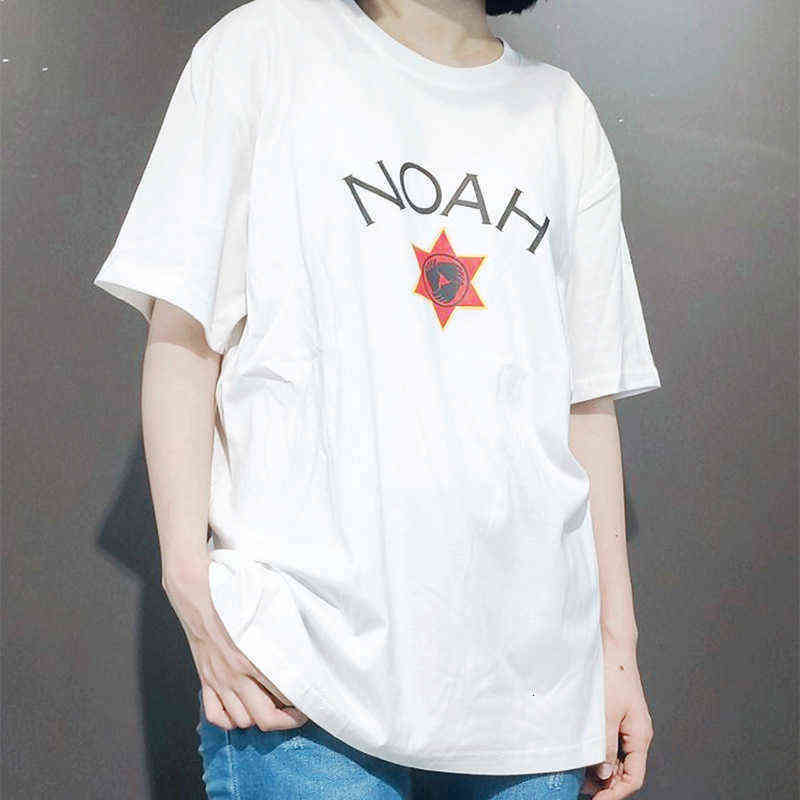 

Correct Version Noah Jamaica Sextuple Short Sleeve Female Teeth Street Hip Hop Couple T-shirt Fashion, White