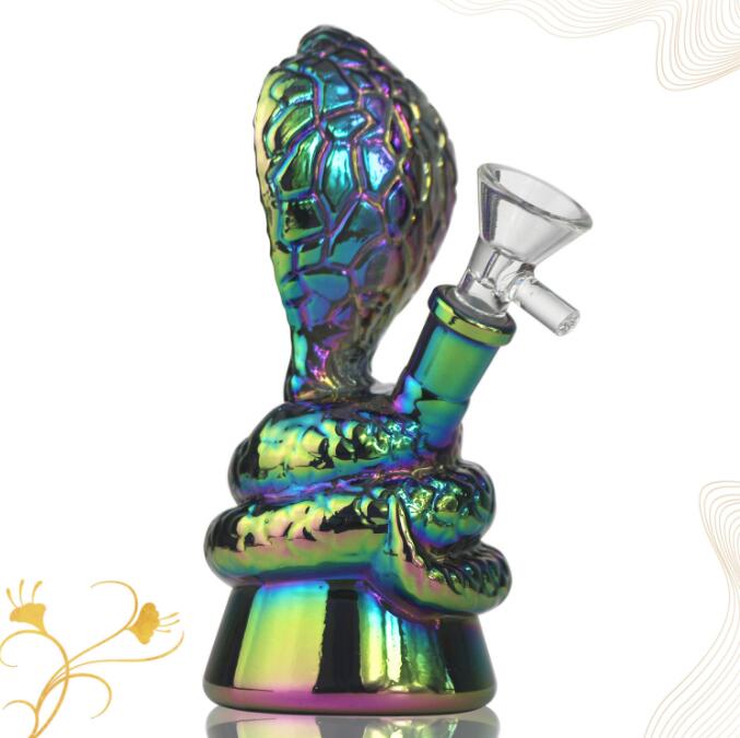 

Hookah beaker Glass Bong water pipes thick material for smoking bongs Serpentine Crafts Green Tea Set Factory Outlet Glass