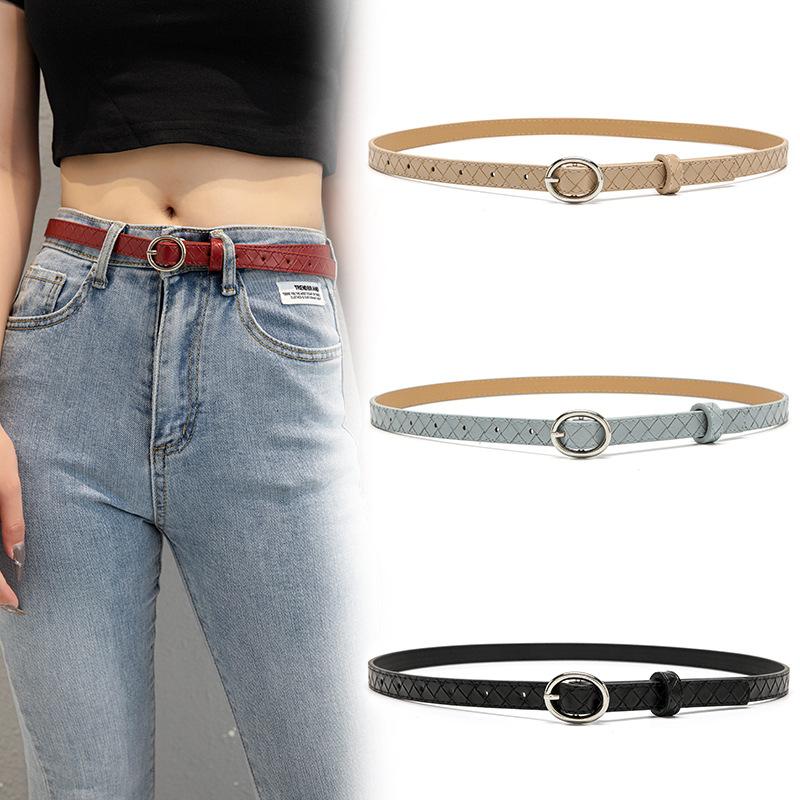 

Belts Fashion Women's Belt Snap Button Simple Decorative Jeans Ring Buckle BeltBelts, Black