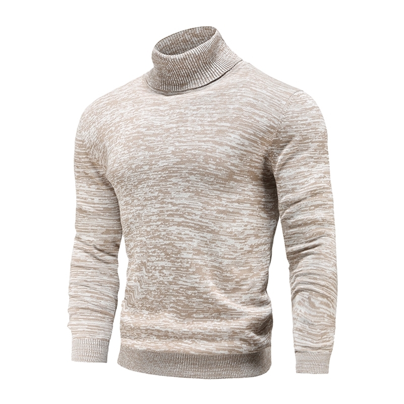 

Men's Sweaters Winter Men's Turtleneck Sweaters Cotton Slim Knitted Pullovers Men Solid Color Casual Sweaters Male Autumn Knitwear 220826, Light gray
