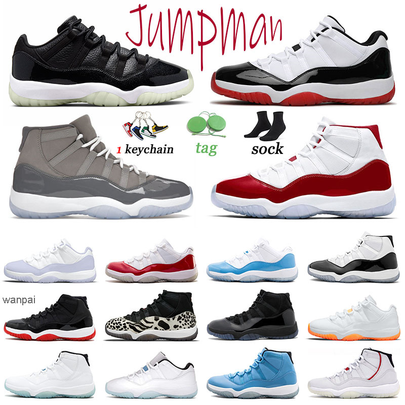 

11 11s basketball shoes jumpman Low 72-10 men trainers Cool Grey womens mens Pure Violet Concord Space Jam sneakers sports Cap and Gown, 36-47 blue