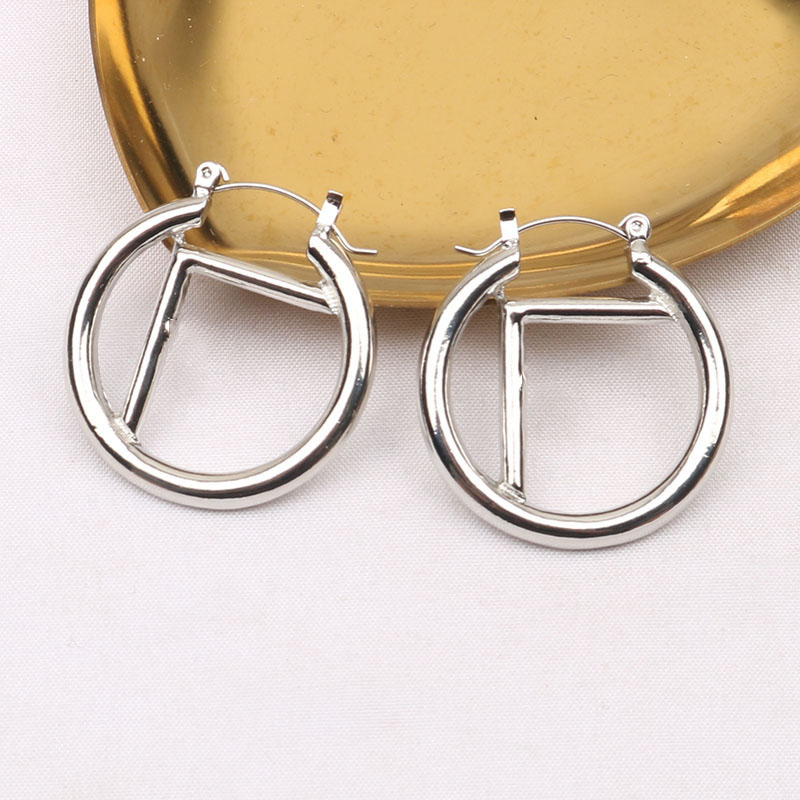 

18K Gold Plated 925 Silvrer Luxury Brand Designers Letters Stud Clip Chain Geometric Famous Women Crystal Rhinestone Pearl Metal Earring Wedding Party Jewerlry