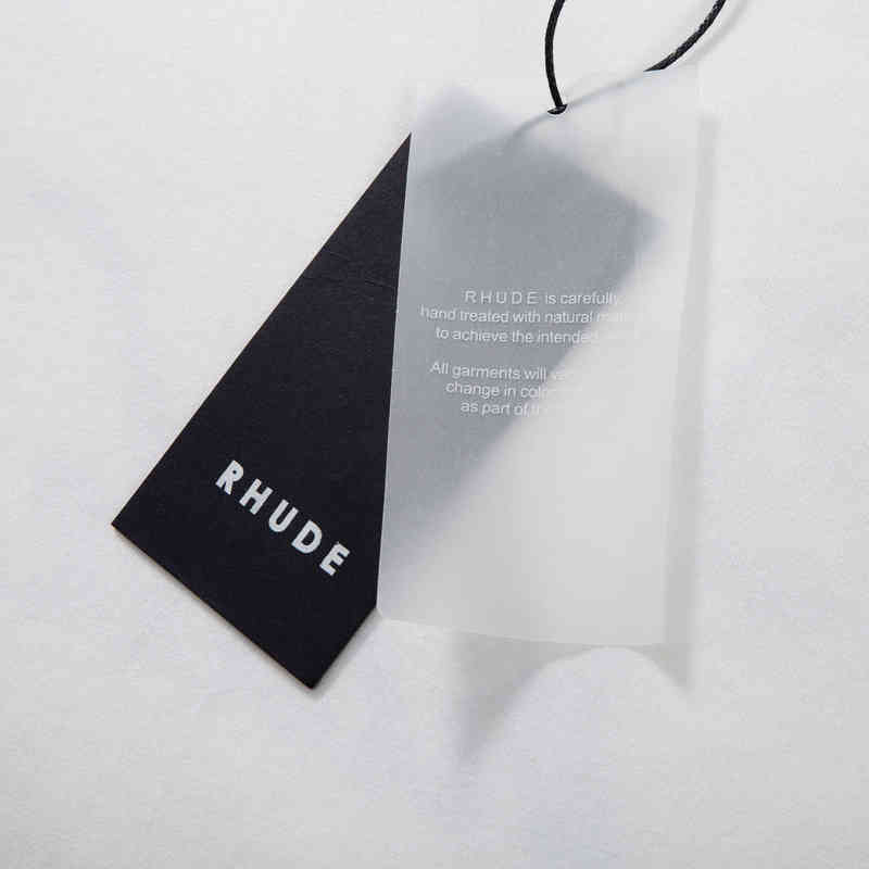 

Letter Round Neck Pure Cotton Short Sleeve Men' and Wo Rhude Loose Casual t shirt Same Style Lovers Set Through, This item does not ship