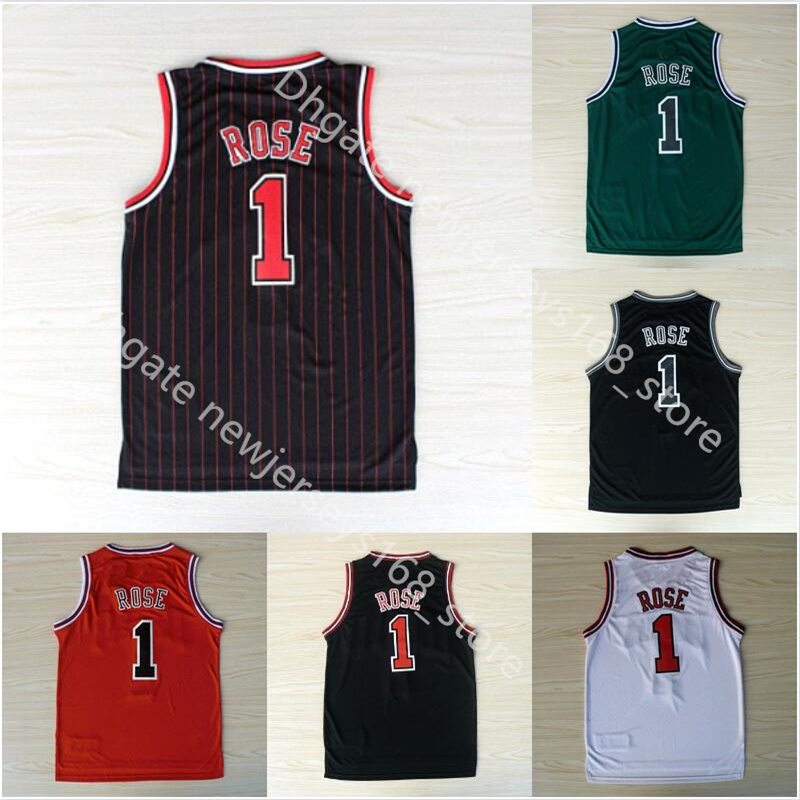 

Wholesale Mens Stitched 1 Derrick Rose Jersey Embroidery Basketball Jerseys Black Red White Green S''nba''jerseys, Picture