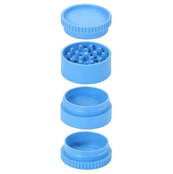 

IN Stock 56MM 4 Piece Colorful Plastic Herb Grinder for Smoking Tobacco Grinders with 5 Color