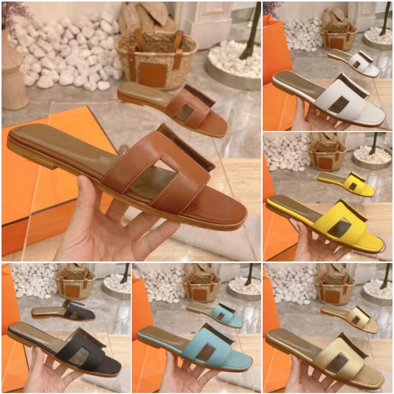 Oran Sandals Femmes Slipper Lady Sandal Bage Slides Summer Sexy Sexy Real Cuir Platform Chaussures chaussures de luxe de créateur extérieur