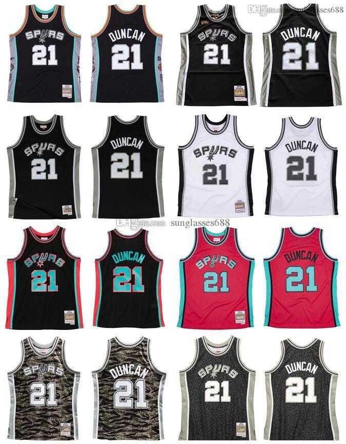 

2022 Stitched Tim Duncan Jersey S-6XL Mitchell & Ness 1998-99 Mesh Hardwoods Classics retro basketball jerseys Men Women Youth