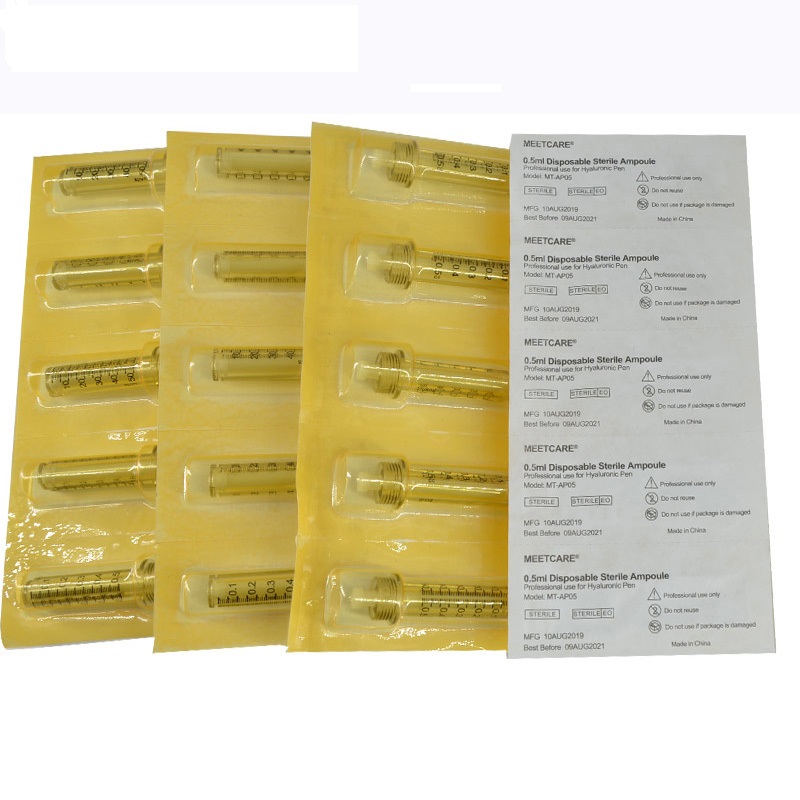 

Disposable Ampule for Hyaluron or Hyaluronic Pen Ampoule (0.5mL) Microneedle