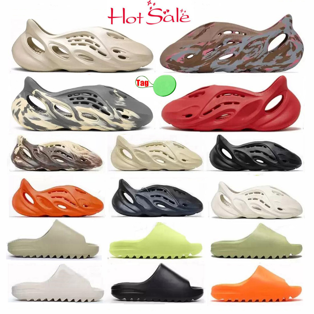 

YEEZIES''Slide''yezzies''Slipper''Sandal Mens White Runner Sandals Black Foam Women YZies Sliders RNNR Shoes RNR Brown Slides Sneakers, #24 for the shoes box