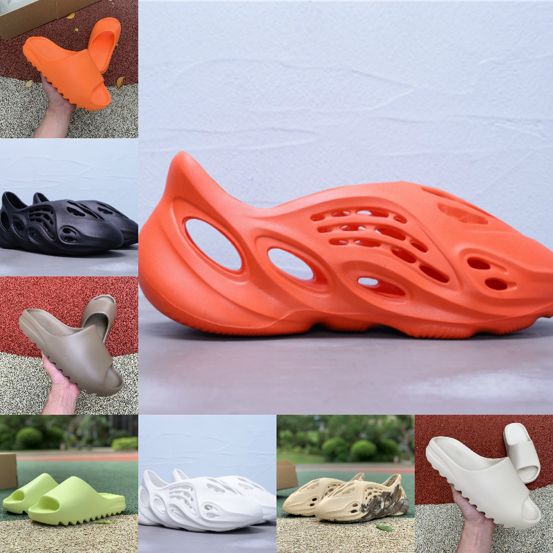 

Slides Slippers Desert Sand Summer Brown Flat Mens Women Glow Green Beach Resin Slide Sandal Graffiti Bone Rubber MXT Moon Gray Mineral Blue Glow Green Designer S02, Shau