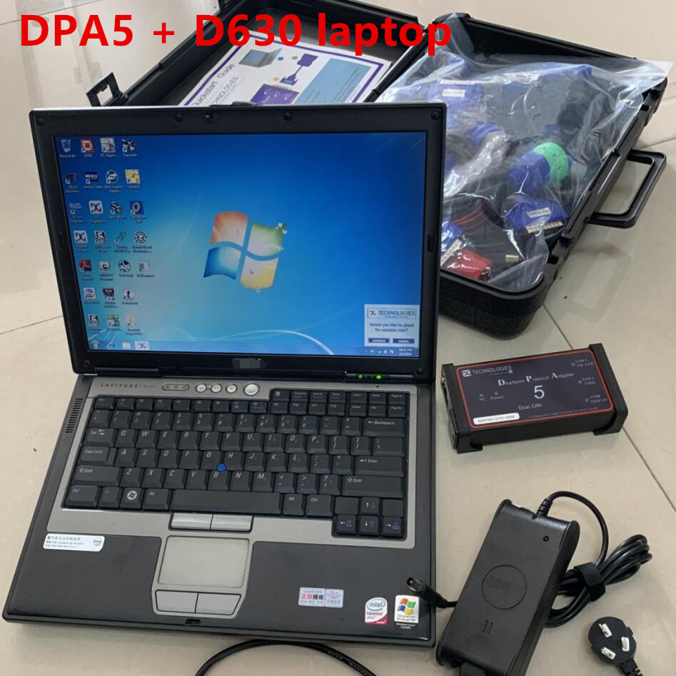 

Diesel Truck Diagnostic Scanner Tool Full Set DPA5 Dearborn Protocol Adapter 5 with laptop d630 win7 computer
