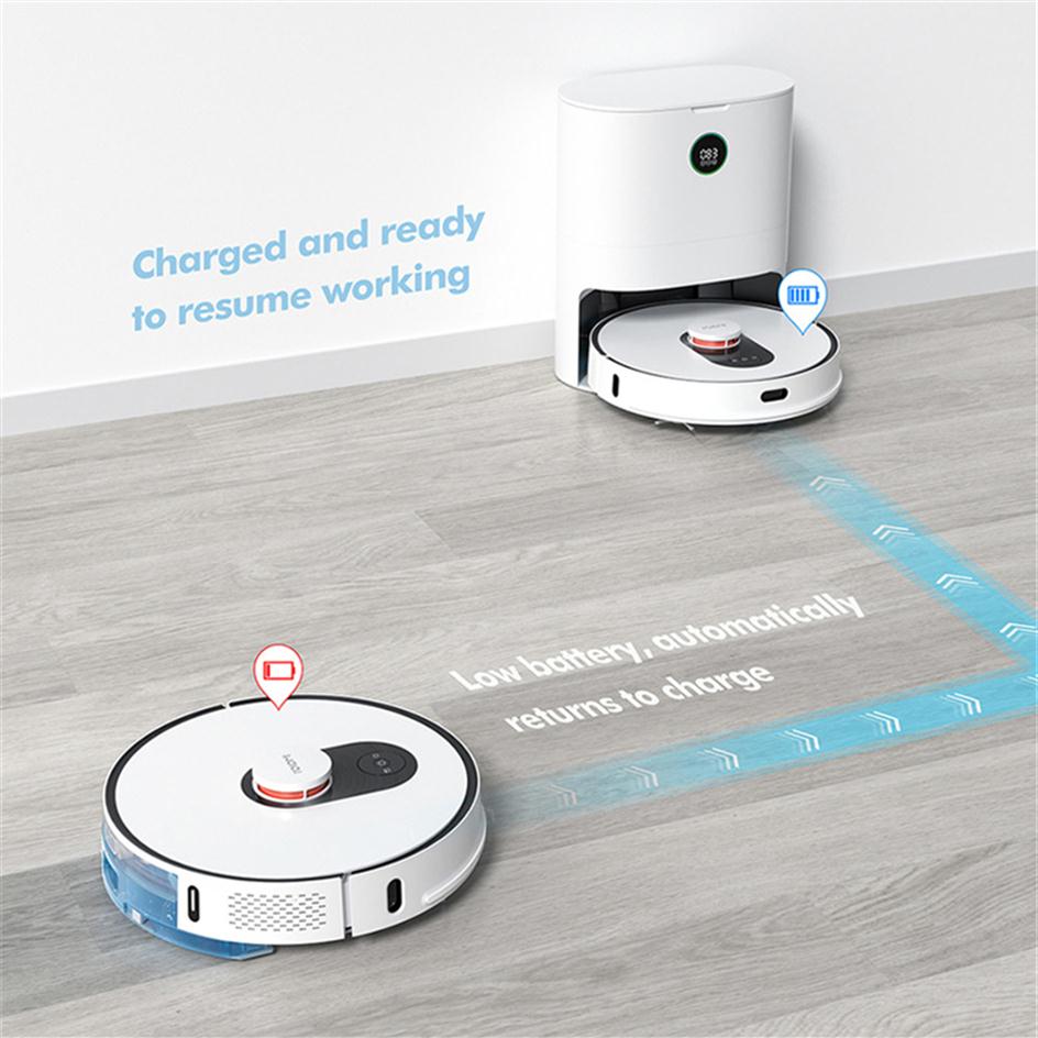 

ROIDMI EVE Plus Robot Vacuum Cleaner with Smart Dust Collection Mop Cleaner Support Mi Home APP Control Google Assistant Alexa EU 259J