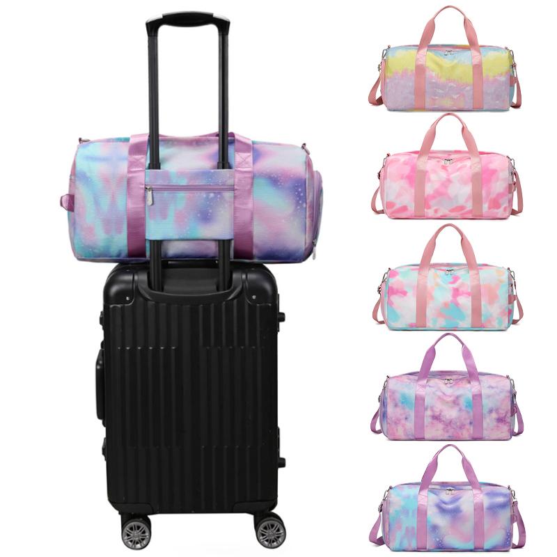 

Outdoor Bags Sports Gym Bag For Girls Women Teen Kids Duffle Travel Dry Wet Separation Single Shoulder Slung Yoga Fitness Foldable BagOutdoo, Silver wire yellow