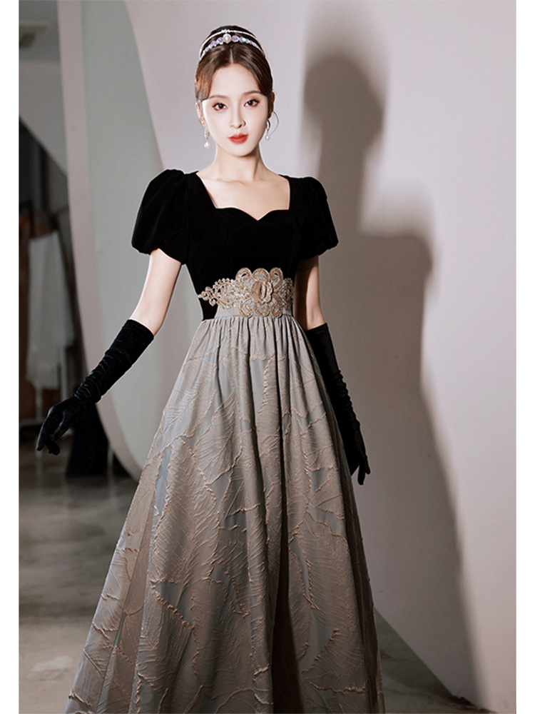 2023 Sexy Black Evening Dresses Mermaid Puffy Long elegent Satin Formal Party Prom Gowns Pleats Celebrity Dress