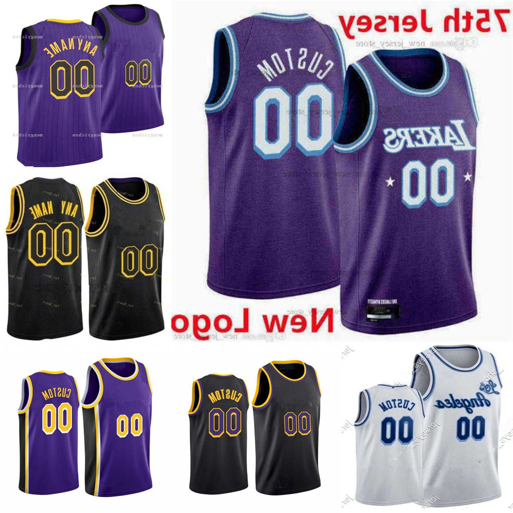 

75th Mens Womens Youth Los Angeles''Lakers''1 Trevor Ariza 4 Rajon Rondo 39 Dwight Howard 10 DeAndre Custom Basketball Jersey, Color