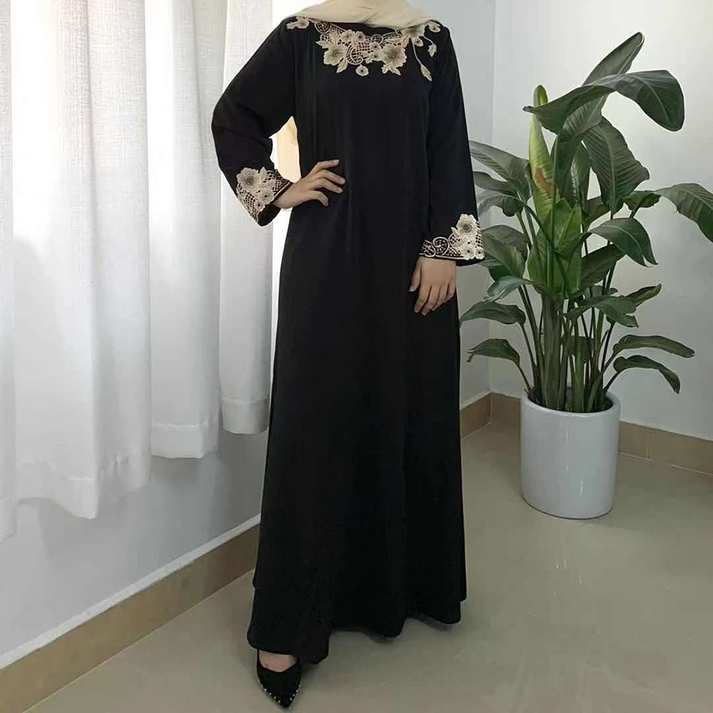Vestido Longo Kaftan Morocco Robe Femme Hiver Satin Abaya Dubai Turkey Islam Arabic Muslim Fashion Long Dress Abayas For Women-image-758035899