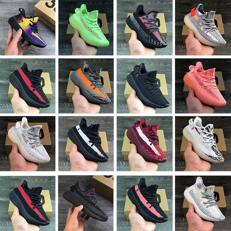

Kids Bred Zebra Cinder Shoe Infants Kanye Wests Hyperspace Yecheil Static Synth Black Cloud White Desert Sage Green Gl bCD 35'YEEZIES'350'V2, As pics
