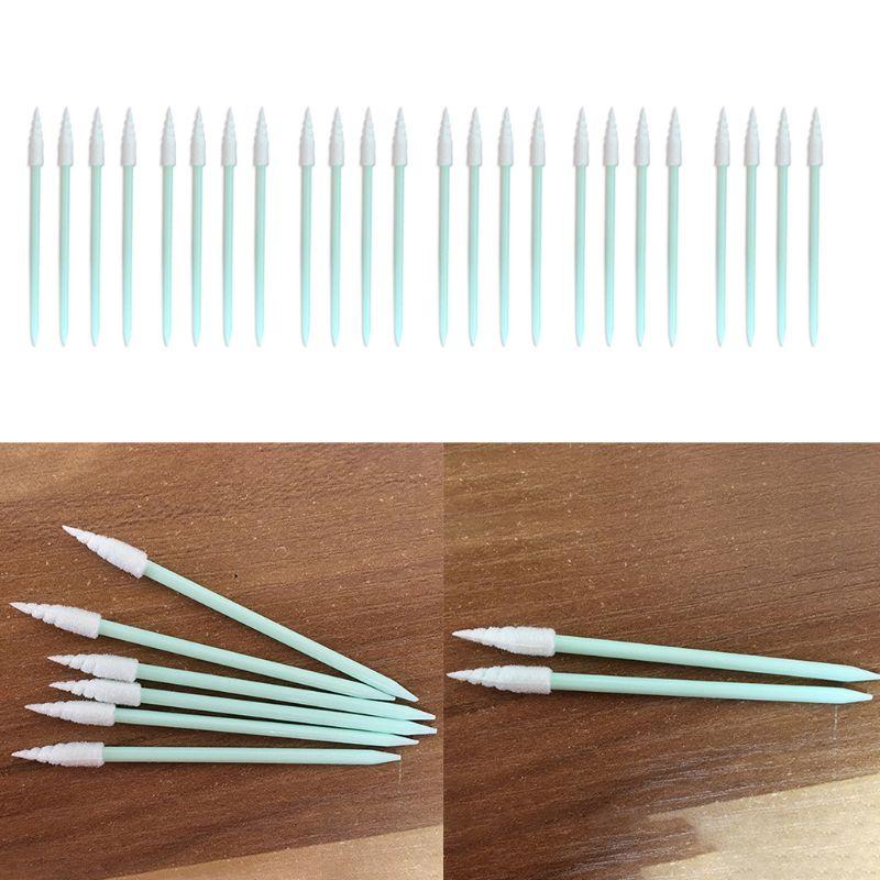 

Sponges Applicators & Cotton 100Pcs/Pack Spiral Pointed Tipped Foam Cleaning Swab Lint Free Sponge Sticks For Camera Optical Lens Electronic
