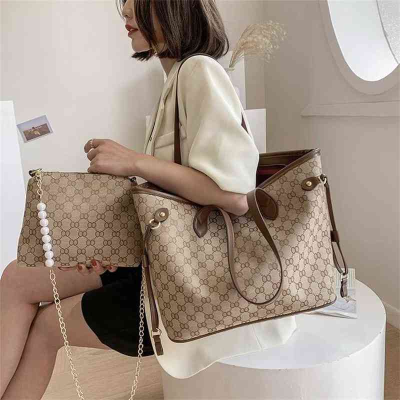 Tot steamed stuffed bun mother bag women's 2022 new summer versatile canvas large capacity fashionable portable shoulder Bags-image-772881576