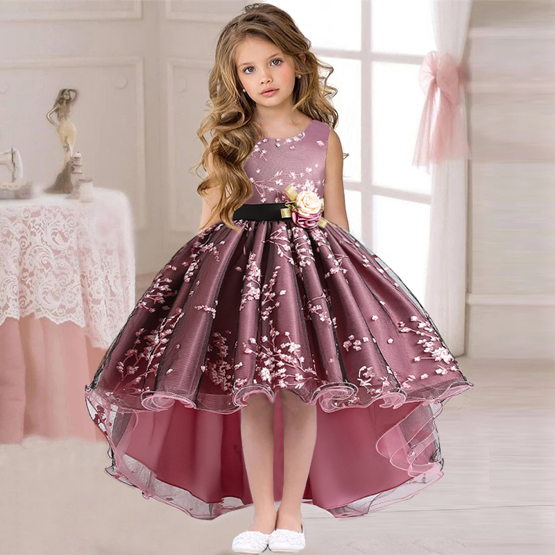 2022 Pageant Vintage Dress Kids Party First Bridesmaid Dresses For Girls Children Costume Wedding Dress Girl Infant Vestido Teen-image-765264366