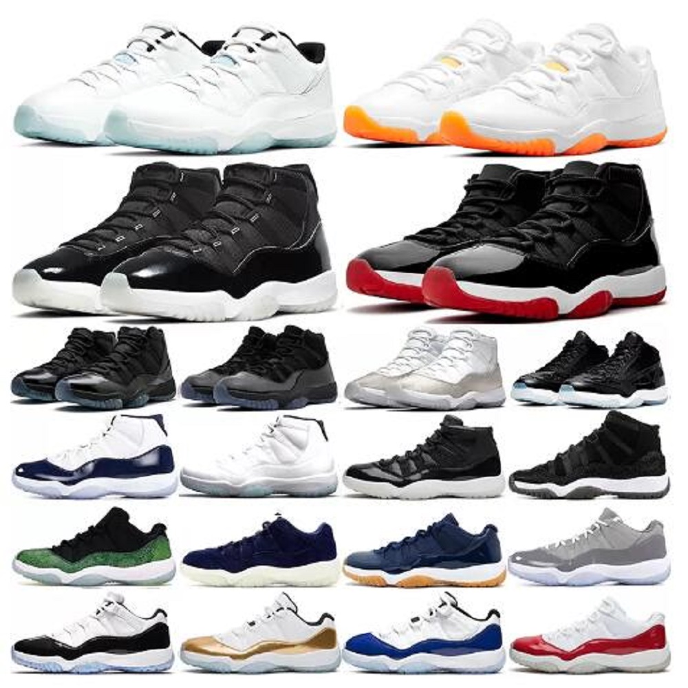 

Jumpman 11 Men Basketball Shoes 11s Top Quality Bred Platinum Tint Legend Gamma Dark Concord low Space jam Cool grey Anniversary Cherry mens sneaker, # 24