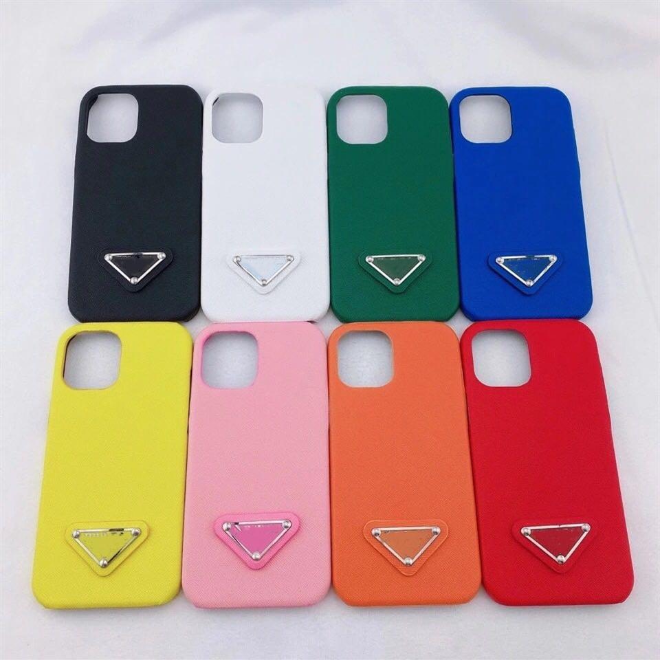 

designer fashion phone cases for iphone 12 Pro Max 11 XR XS Max 7/8 plus PU leather Phone shell for samsung S8 S9 s10 plus NOTE 8 2881, Orange