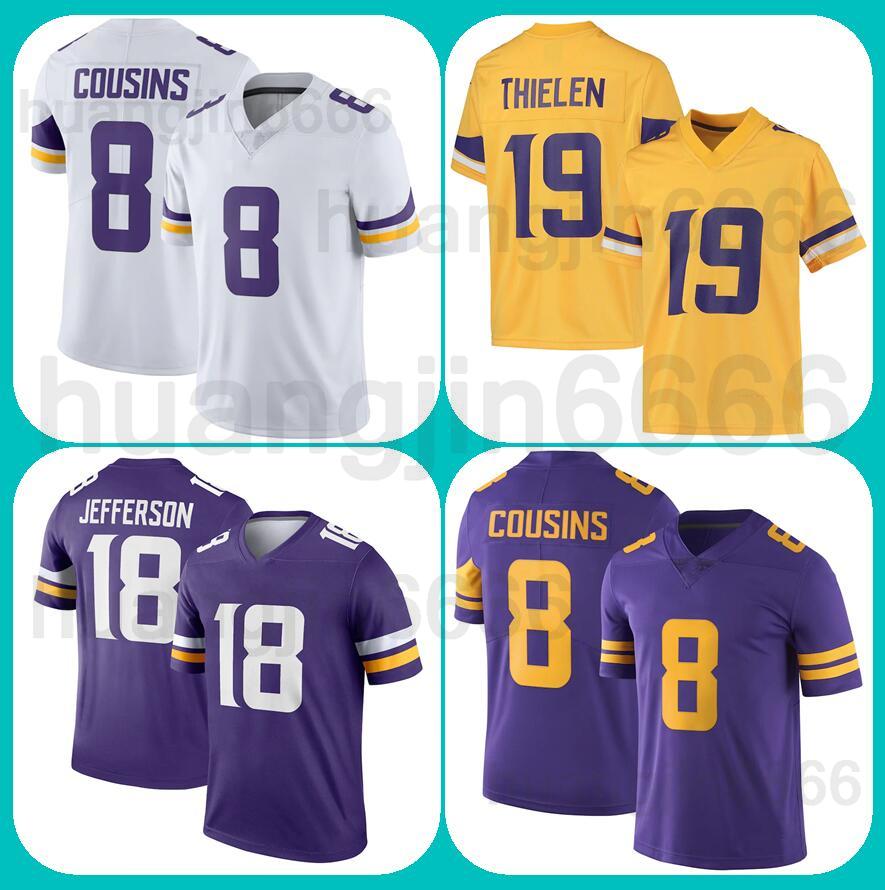 

Football Jerseys Custom Vikings''18 Justin Jefferson 19 Thielen, Custom men (wei jing ren)
