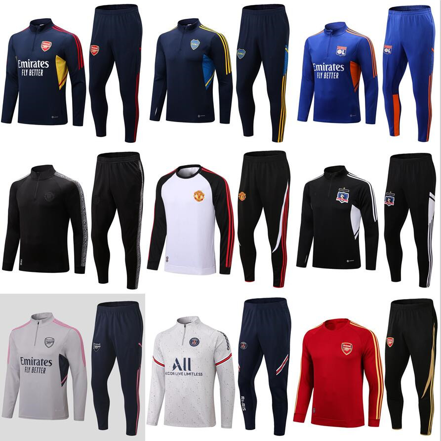 

2022 2023 Arsen Men Soccer Jerseys Sets Tracksuits paris Sportswear suit boca 22 23 Training uniform shirt tracksuit