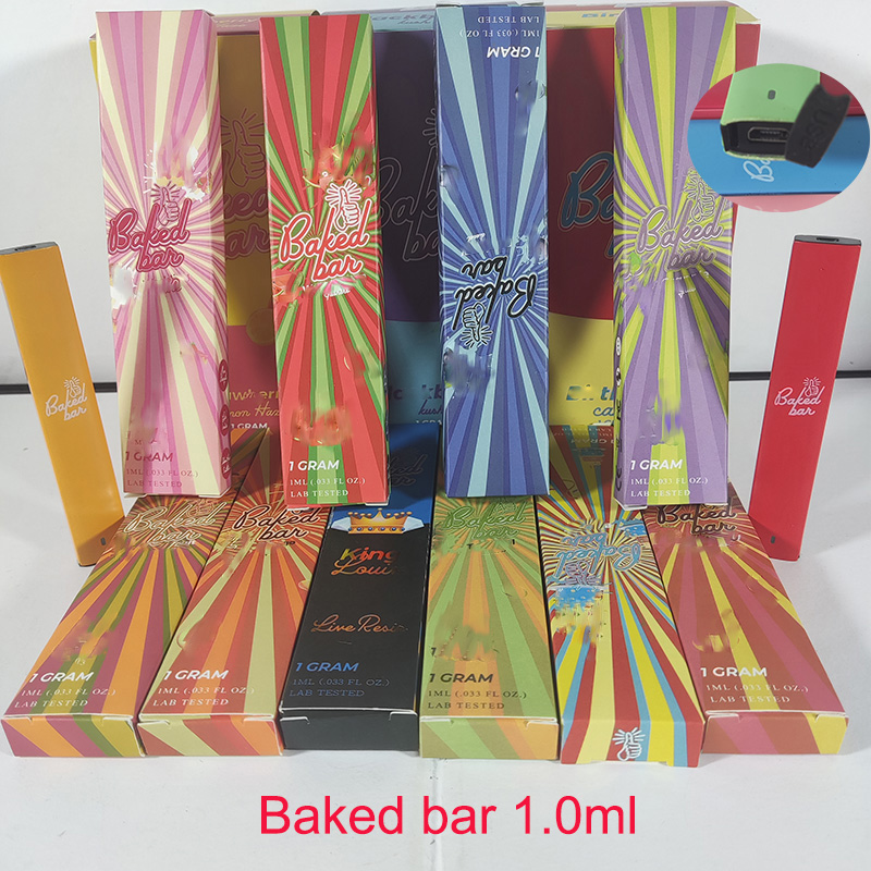 

Baked bar Disposable Vape Pen bake Rechargeable 1ml pods Vaporizer Pod Battery Electronic Cigarettes Starter Kit Disposables Vapes Cartridges Oil Carts cake